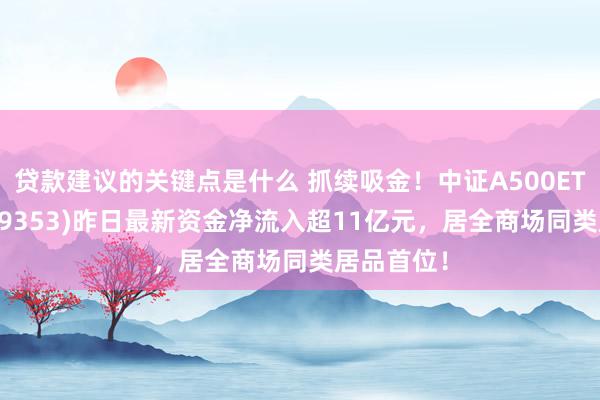 贷款建议的关键点是什么 抓续吸金！中证A500ETF景顺(159353)昨日最新资金净流入超11亿元，居全商场同类居品首位！