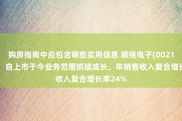 购房指南中应包含哪些实用信息 顺络电子(002138.SZ)：自上市于今业务范围抓续成长，年销售收入复合增长率24%