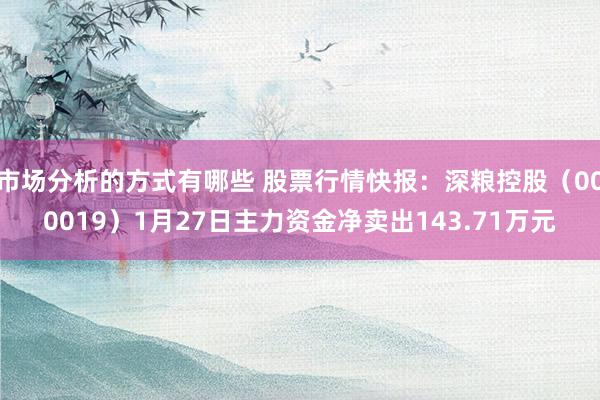 市场分析的方式有哪些 股票行情快报：深粮控股（000019）1月27日主力资金净卖出143.71万元